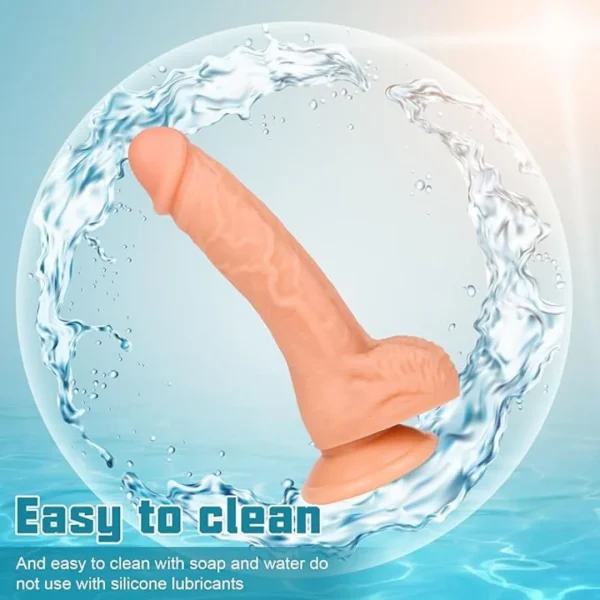 7 Inch Curved Silicone Dildo with Suction Base | Premium Wellness Device