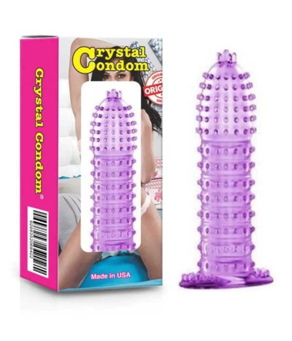 Crystel Reusable Sleeve( Silicon Condom Extra Dotted)