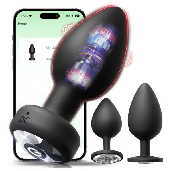 Mobile App Vibrating Anal Plug – Waterproof Rechargeable Wellness Device